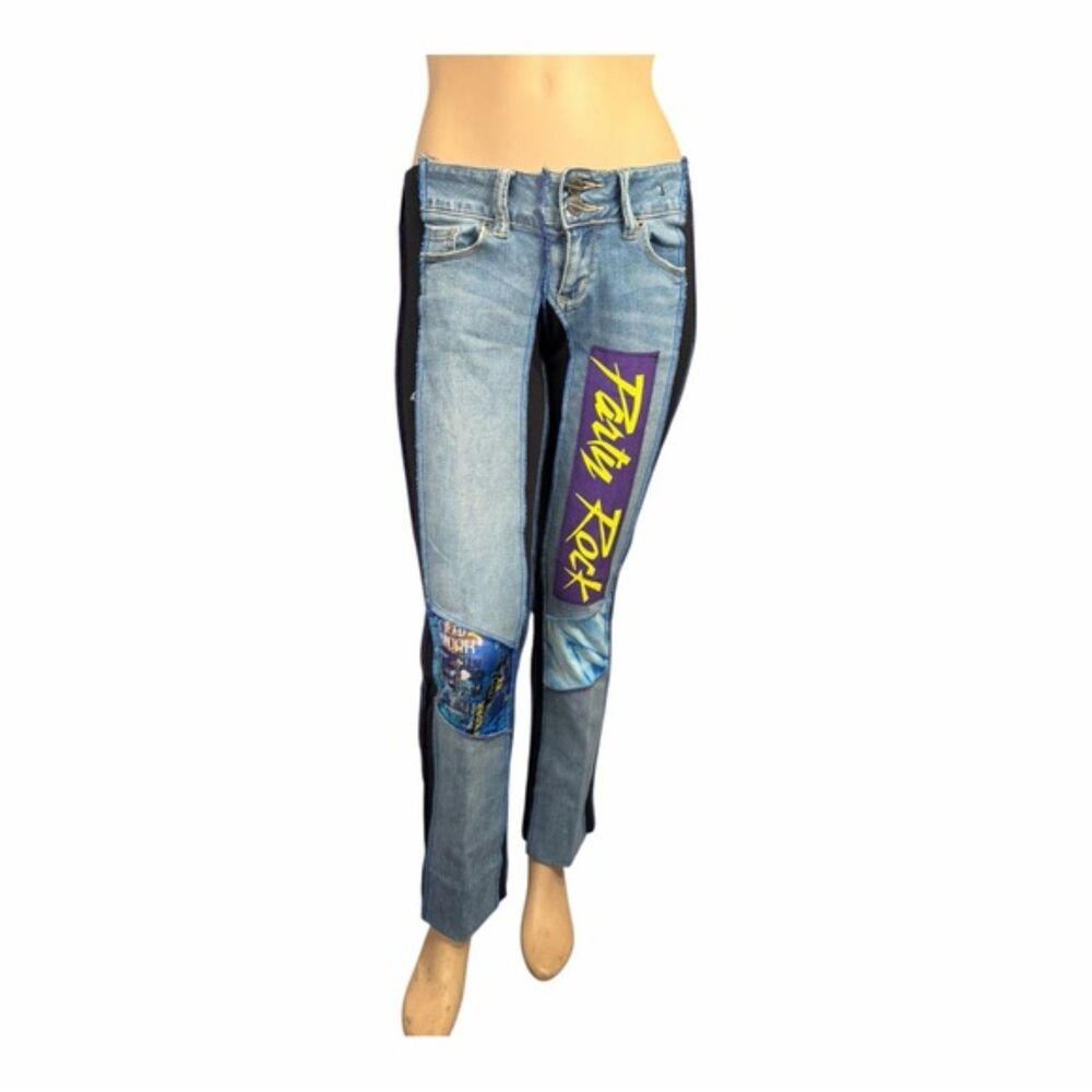 Styles Ever After "Party Rock" Patchwork Jeans Si… - image 1